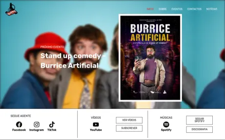 Website 4Litro, Eventos, no computador