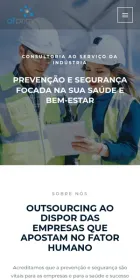 Website All Prime, Consultoria, prevenção e segurança, no telemóvel