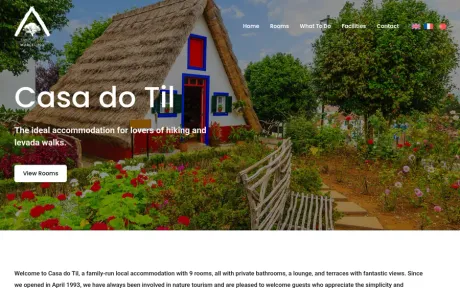 Website Casa do Til, desktop