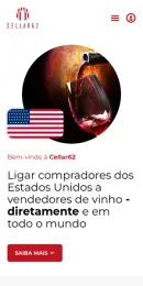 Website Cellar62, no telemóvel