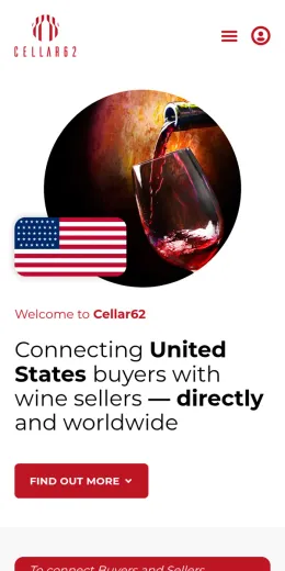 Website Cellar62, no telemóvel