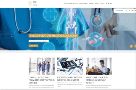 Website EDU, desktop