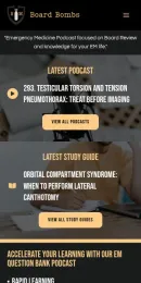 Website EM Board Bombs, no telemóvel