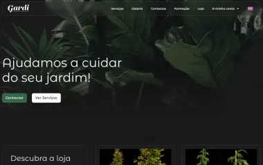 Website Gardi, desktop