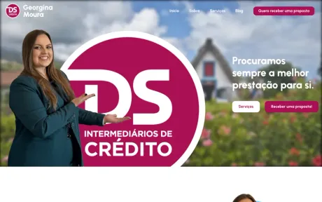 Website Georgina Moura, desktop