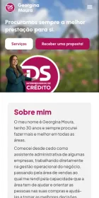 Website Georgina Moura, Conversão, no telemóvel