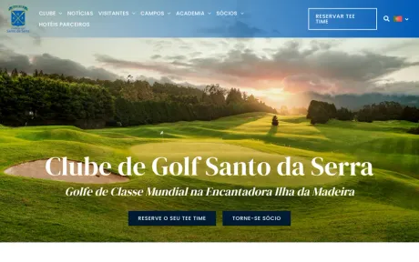 Website Santo Da Serra Golf, desktop