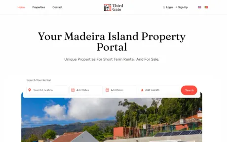 Website Third Gate, desktop