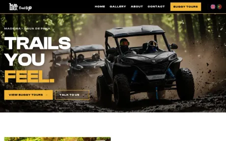 Website Madeira Trail Up, desktop